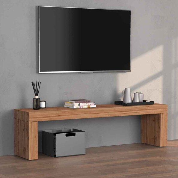 Centennial Wooden Rectangular TV Stand In Wotan Oak