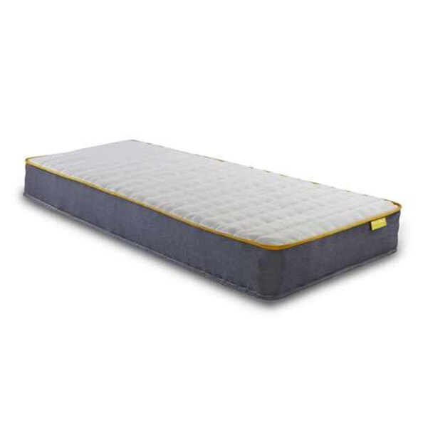 Chadron Fabric Single Mattress In White Blue