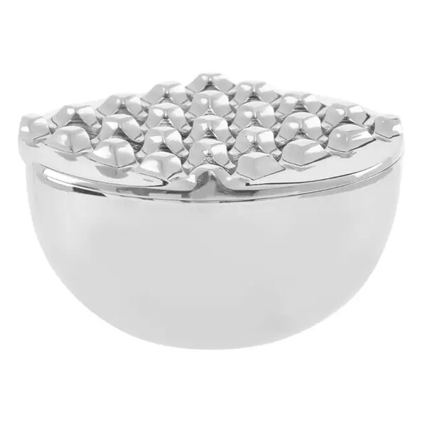 Charlton Aluminium Ashtray In Silver Nickel