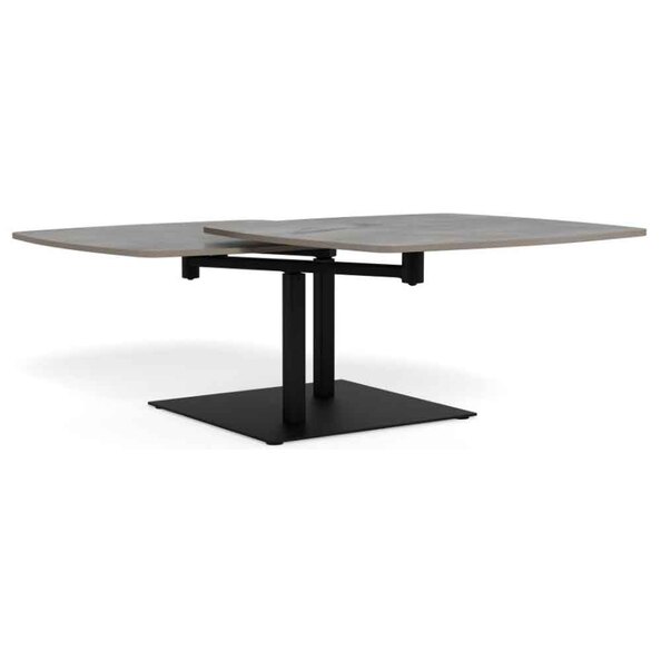 Cheney Ceramic Top Extending Coffee Table - Grey Batis