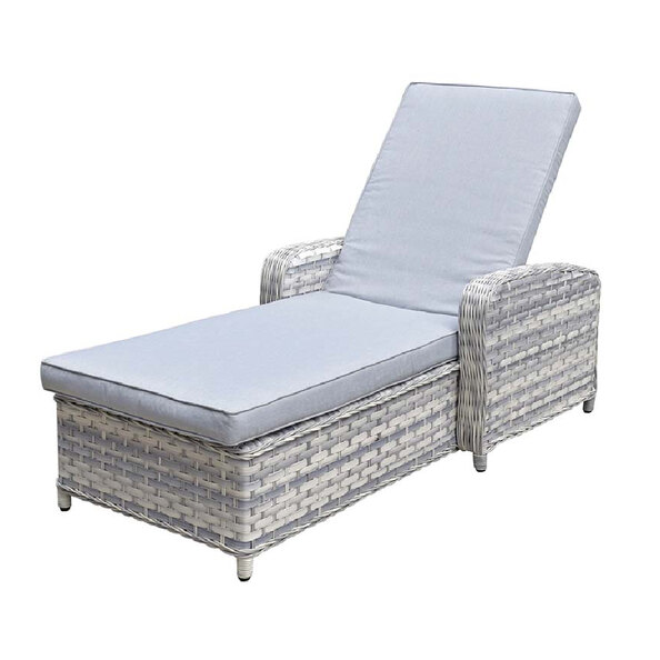 Chenja Rattan Garden Corner Dining Set In Silver Grey