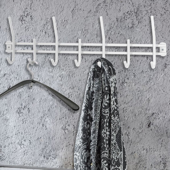 Chilliwack Metal Coat Rack In White