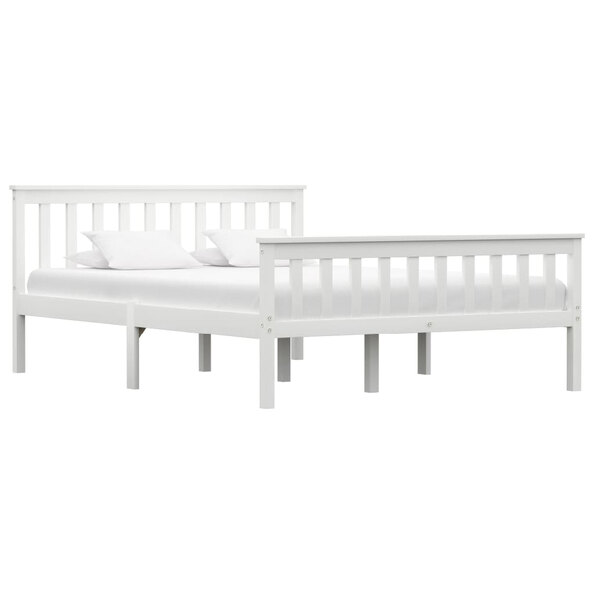 Chilliwack Wooden Double Bed In White