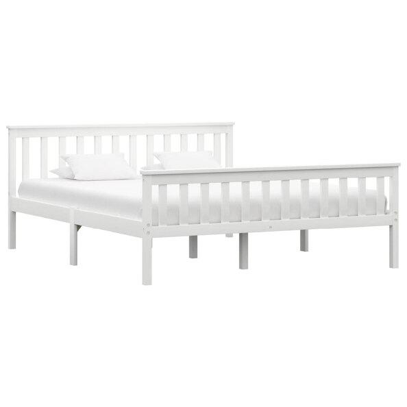 Chilliwack Wooden King Size Bed In White