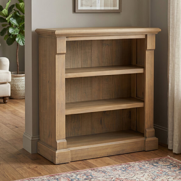Chilton Wooden Bookcase with 3 Shelves in Natural