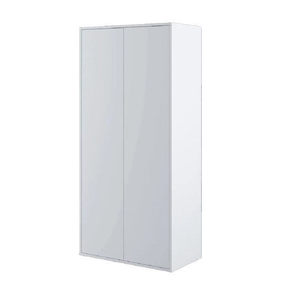Clarion Wooden Wardrobe With 2 Doors In Matt White