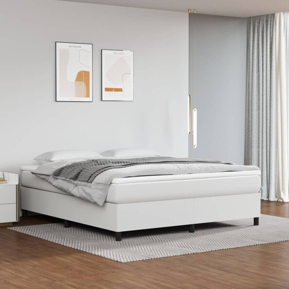 Clarkston Faux Leather Super King Size In White