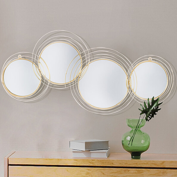 Colindale Metal Mirror In Gold