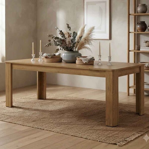 Corco Wooden Extending Dining Table in Grandson Oak