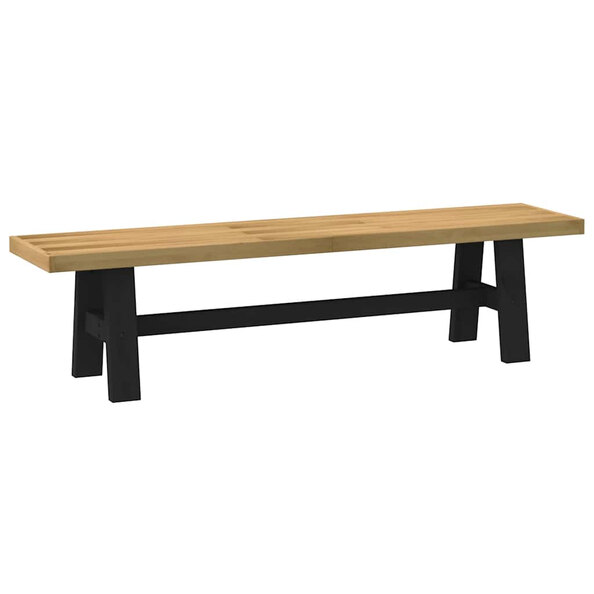 Crowley Wooden Dining Bench With A-Shaped Legs In Natural