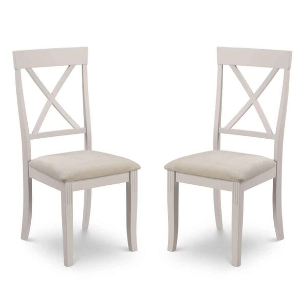 Dagan Grey Wooden Dining Chairs in Pair