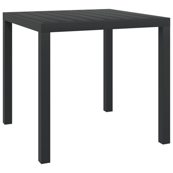 Darwen Aluminium Garden Dining Table Small In Black