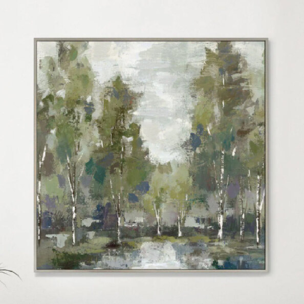 Deland Canvas Serene Moment Wall Art In Gold Frame