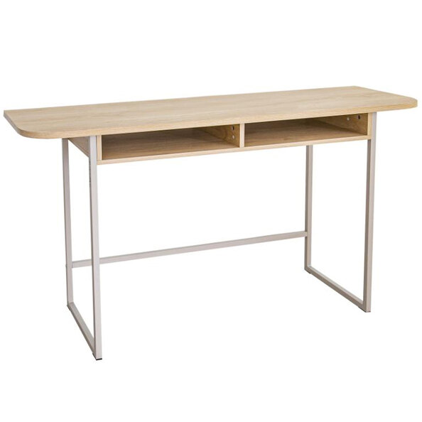 Deridder Wooden Rectangular Console Table In Oak