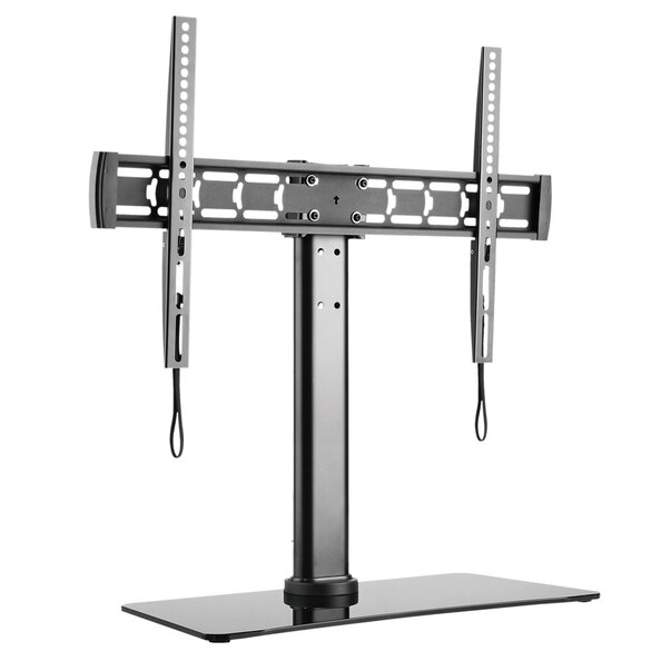 Dorzano 32'' to 55'' Metal Swivel TV Stand in Black
