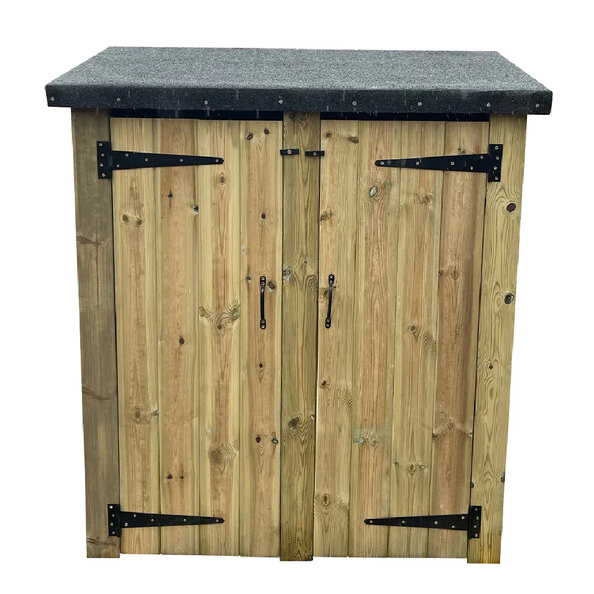Durango Wooden Garden Double Tool Shed In Natural