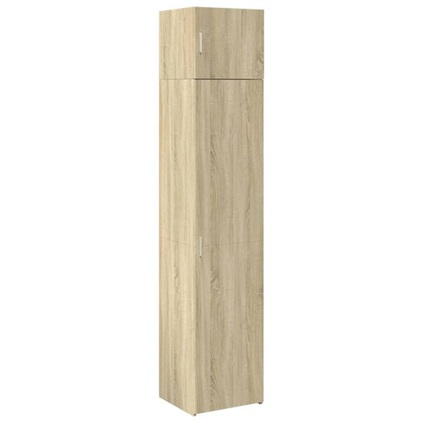 Ellery 45cm Slim Wooden Storage Cabinet with 2 Doors in Sonoma Oak