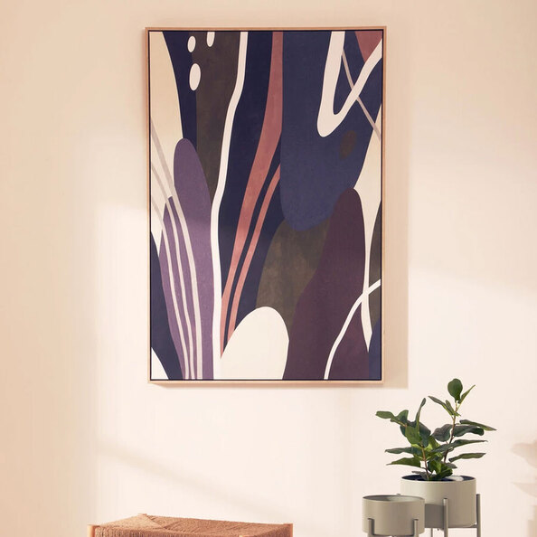 Elmiron Canvas Abstract Multi Design Wall Art in Multicolour