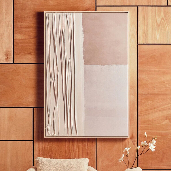 Elmiron Canvas Abstract Wall Art in Neutral Tones