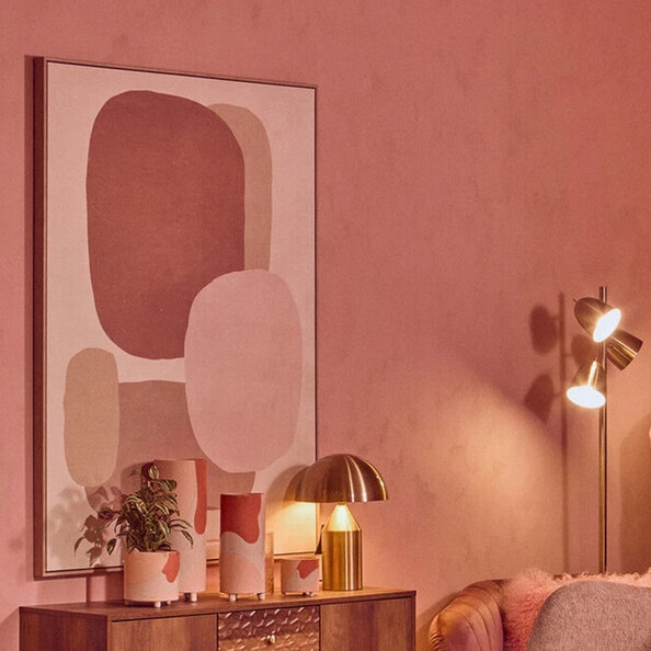 Elmiron Canvas Canvas Pastel Tones Soft Geometric Design Wall Art