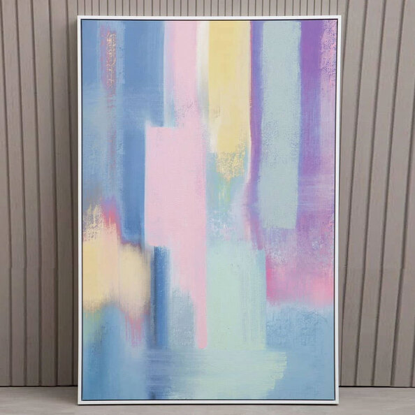 Elmiron Canvas Water Colour Effect Wall Art in Multicolour