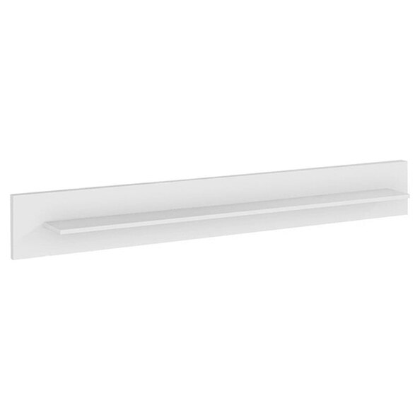 Emory High Gloss Wall Shelf In White