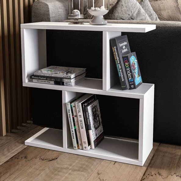Estoril Wooden Side Table in White