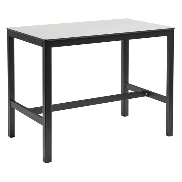 Extro 120cm Wooden Bar Table In White