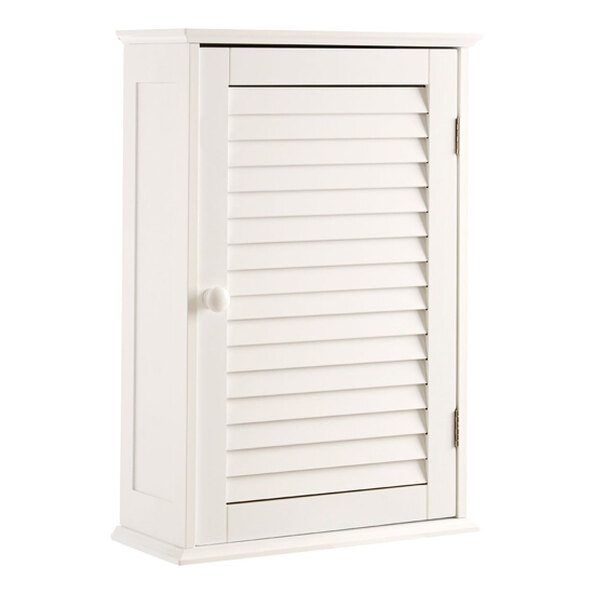 Fargo Wooden Wall Hung Bathroom Storage Cabinet In White