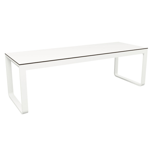 Fayette Wooden Extending Dining Table In White