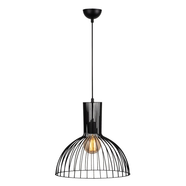 Fellini Metal Ceiling Pendant Light in Black