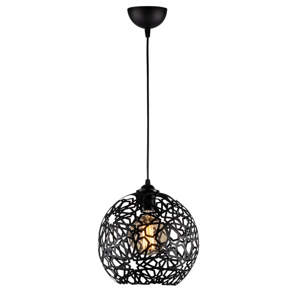 Fellini Metal Nest Ceiling Pendant Light in Black