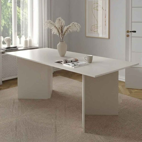 Fielding Ractangular Wooden Dining Table in Cashmere