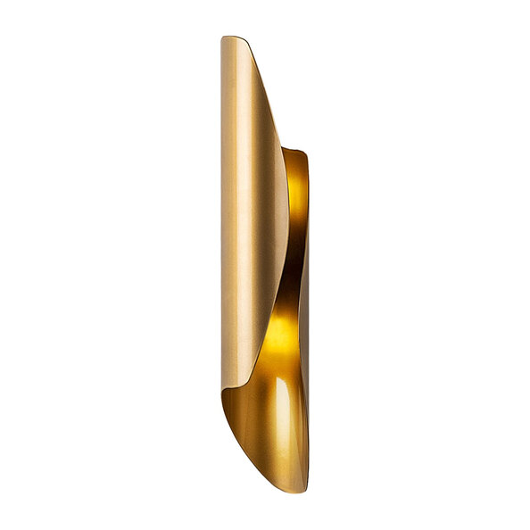 Flare Metal Wall Light in Gold