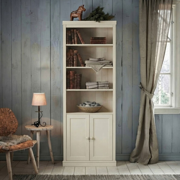 Gavrel Wooden Display Unit with 2 Doors in White
