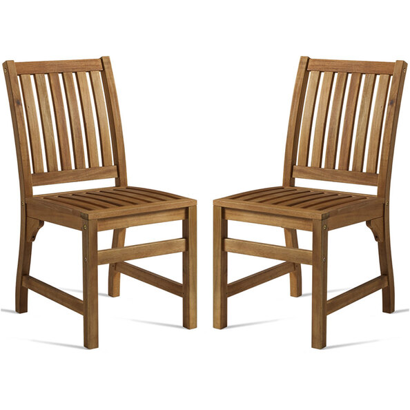 Helena Natural Wooden Dining Chairs In Pair