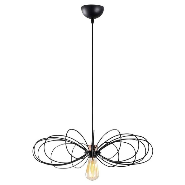 Hemdem Metal Ceiling Pendant Light in Black