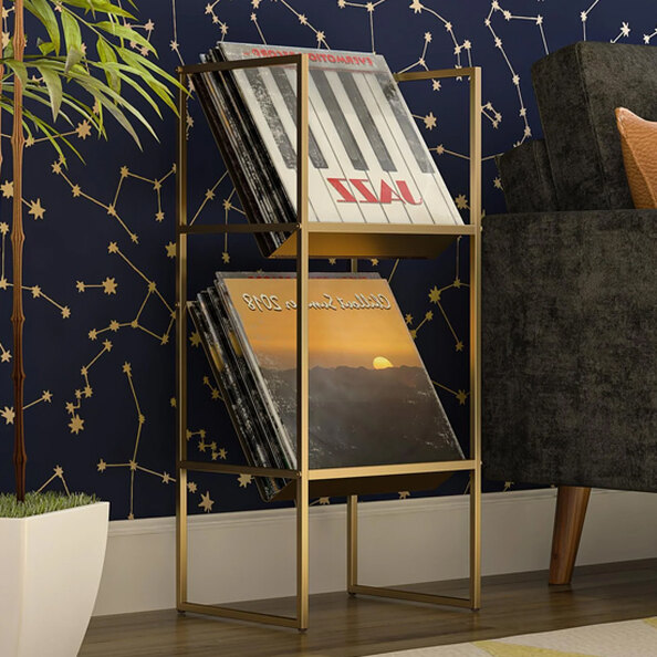Hilux Metal Shelving Unit In Gold