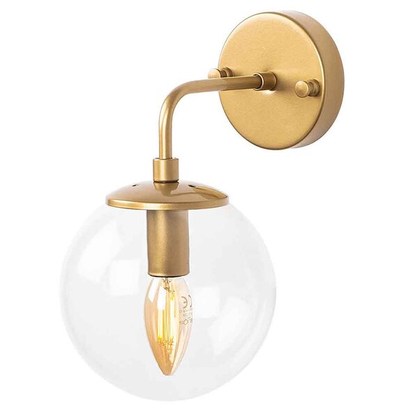 Horn Metal Wall Lamp in Gold