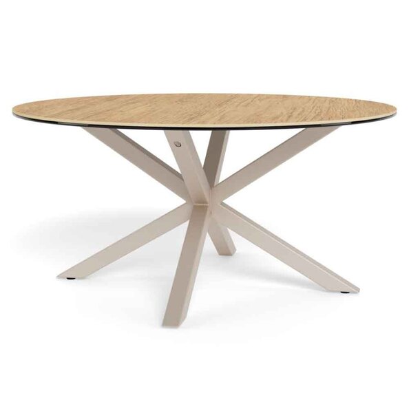 Hyeres Ceramic Round Coffee Table - Wild Oak