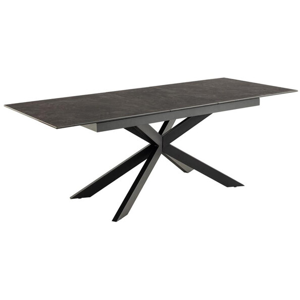 Imperia Small Ceramic Extending Dining Table In Black Fairbanks
