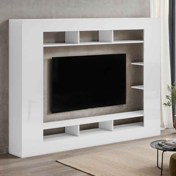Inverness High Gloss Entertainment Unit In White