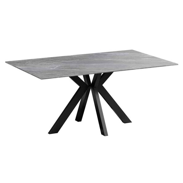 Iramix Ceramic Dining Table in Grey Matt