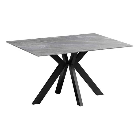 Iveran Ceramic Dining Table in Matt Grey