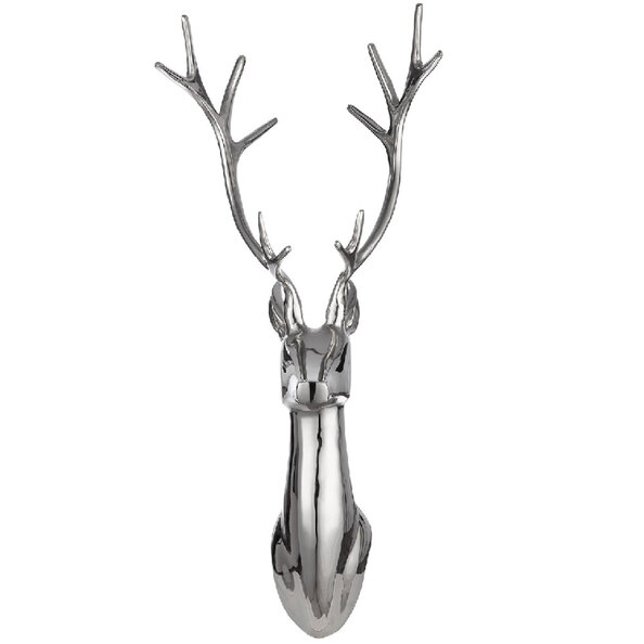 Jamie Aluminum Deer Wall Art in Silver