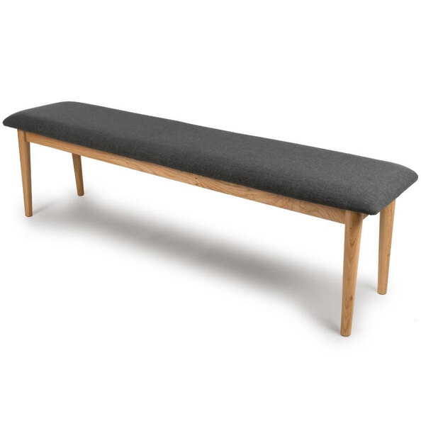 Javion 160cm Wooden Dining Bench In Natural Oak