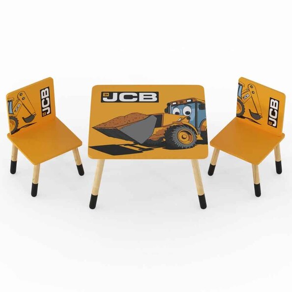 Jenks Wooden Childrens Table And 2 Chairs In Yellow