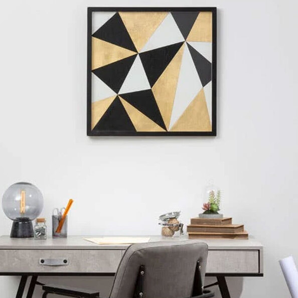 Jenvora Wooden Geo Wall Art in Multicolour