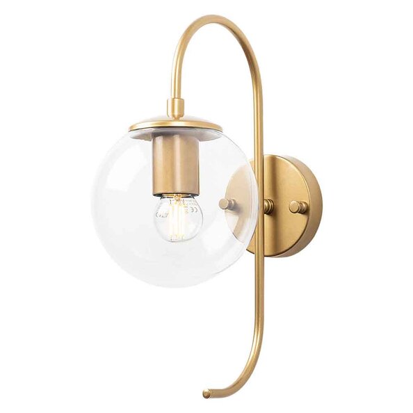 Jewel Metal Wall Lamp in Gold