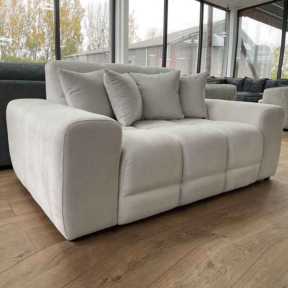 Jisaro Fabric 2 Seater Sofa in Natural